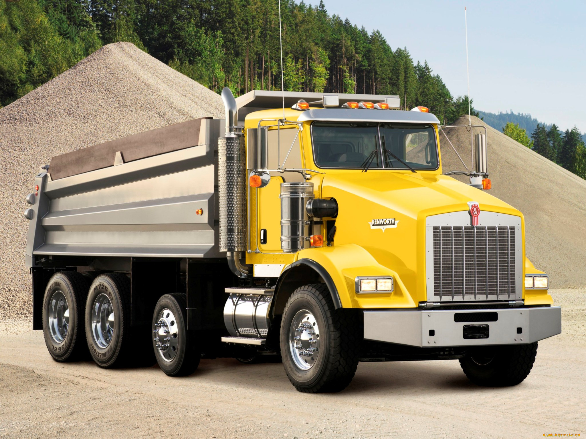 , kenworth, dump